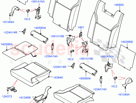 Photo of BEZEL SEAT BACK LOCKING MECHANISM…