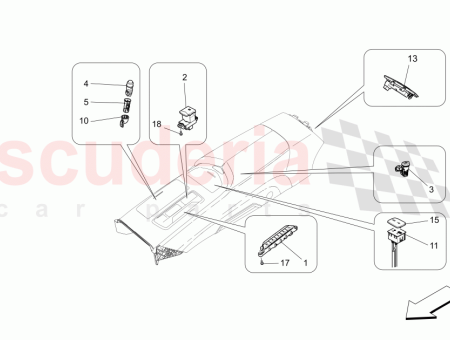 Photo of SWITCH TRIM PLATE ON REAR TUNNEL REAR SEAT…