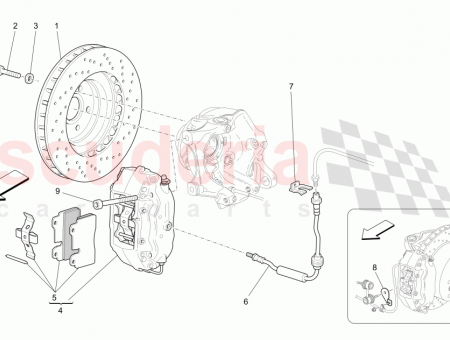 Photo of LH REAR CALIPER ASSEMBLY Alluminium polished coloured caliper…