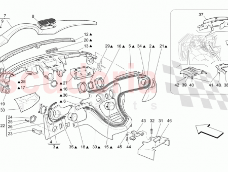 Photo of DASHBOARD ASSEMBLY BEIGE BEIGE 094080218 CUOIO HIDE 364014604…