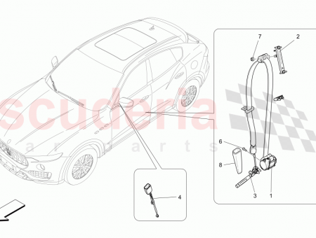 Photo of LH FRONT SEATBELT RETRACTOR EU CN JP ME…