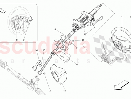 Photo of STEERING WHEEL THREE SPOKE SAND STEERING WHEEL WITH…