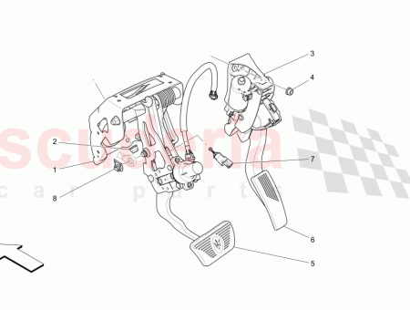 Photo of BRAKE PEDAL ASSEMBLY 8 WAYS FOR SEDANS 12…