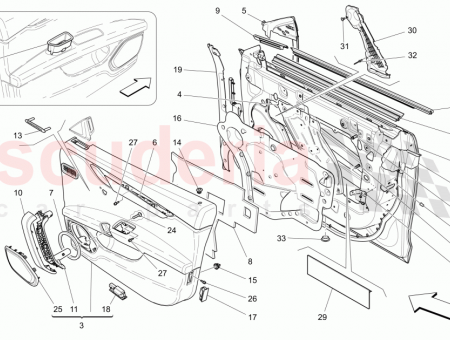 Photo of FRONT LH DOOR PANEL ASSEMBLY FULL NATURAL LEATHER…