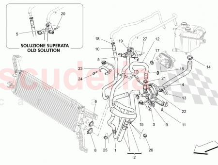 Photo of PIPE BETWEEN SECONDARY RADIATOR AND PUMP…