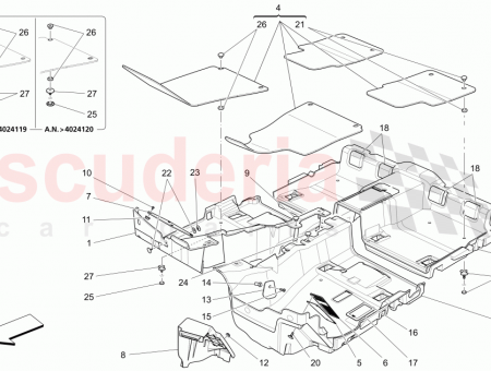 Photo of RH PASSENGER COMPARTMENT CARPET EU CN US CD…