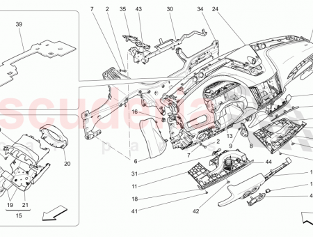 Photo of STEERING COLUMN UPPER GUARD FULL NATURAL LEATHER INTERIOR…