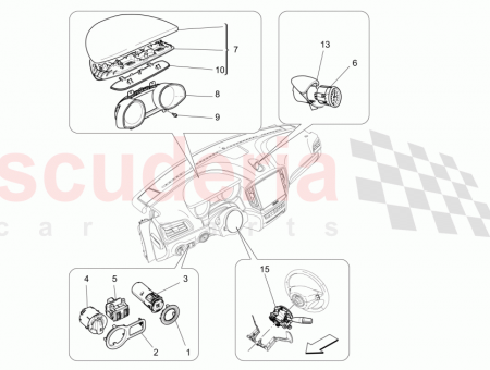 Photo of INSTRUMENT CLUSTER UPPER COVER ASSEMBLY BLACK…