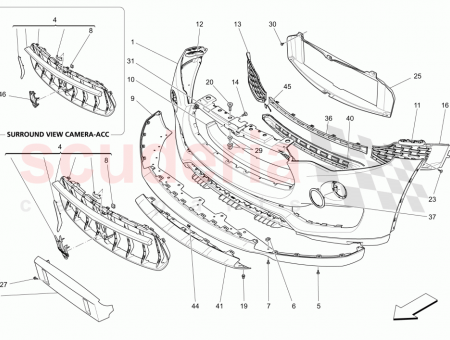 Photo of FRONT GRILLE ASSEMBLY FRONT GRILLE IN BLACK PIANO…