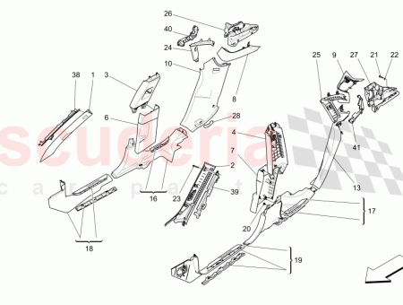 Photo of FRONT LH PILLAR COVER ASSEMBLY HIGH PREMIUM SOUND…