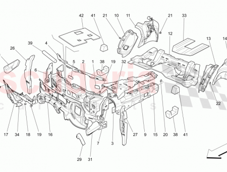 Photo of UPPER RH ENGINE COMPARTMENT INSULATION…