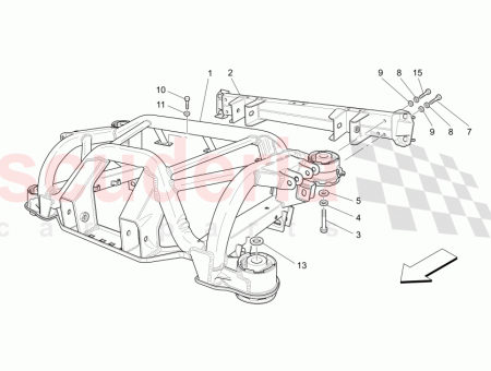 Photo of REAR SUSPENSION FRAME ASSEMBLY…