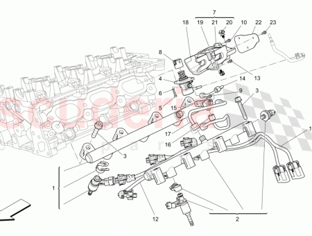 Photo of LH FUEL PIPE WITH INJECTORS…