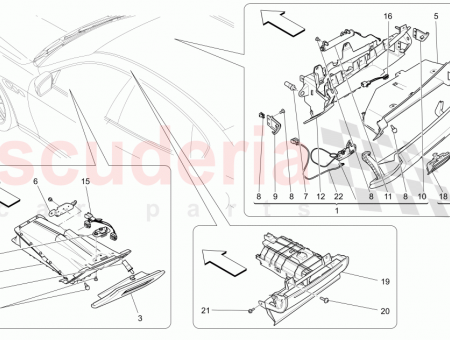 Photo of GLOVE BOX MOBILE PARTS V8 Leather Seat Upholstery…