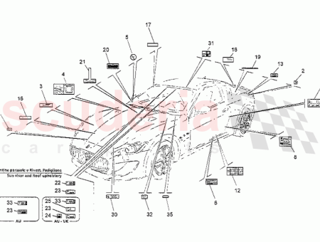 Photo of AIR BAG DEACTIVATION WARNING PLATE…