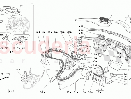 Photo of DASHBOARD ASSEMBLY GRIGIO CHIARO LIGHT GREY 364015381…