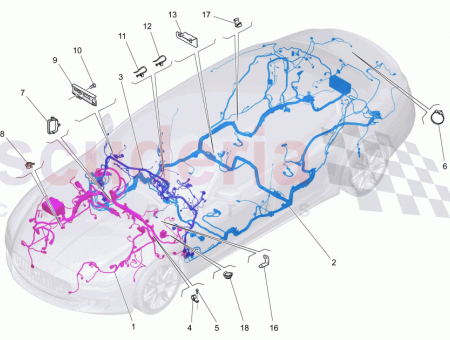 Photo of ENGINE COMPARTMENT WIRING HARNESS 8 WAYS FOR SEDANS…