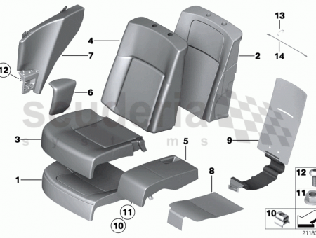 Photo of Foam section comfort backrest A C left 52…