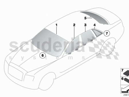 Photo of Door window rear left 51 35…