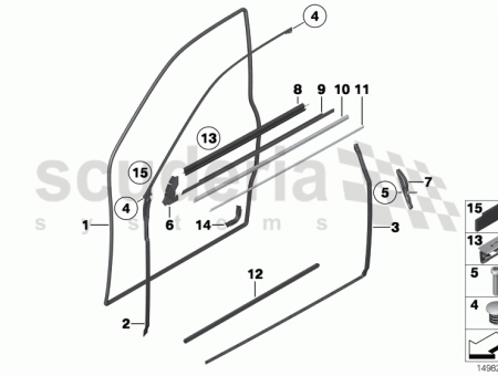 Photo of Support door weatherstrip 51 76…