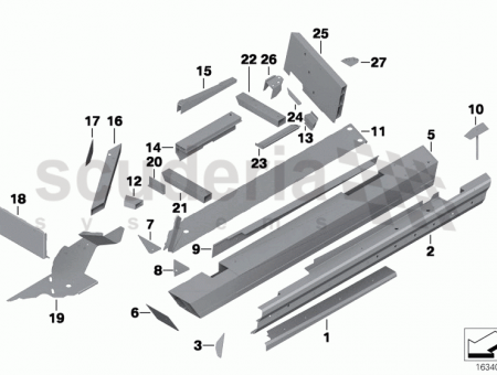 Photo of Frame side member inner right 41 11…