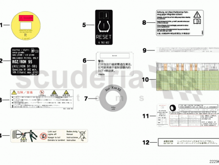 Photo of STICK ON LABEL XENON LIGHT 71 23…