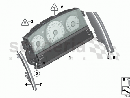 Photo of Instrument cluster 62 10…