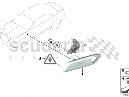 Photo of Side marker light front right…