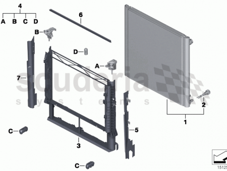 Photo of Set mounting parts radiator 17 11…