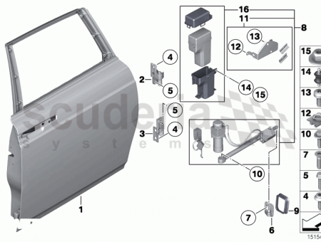 Photo of Hinge rear door lower right 41 52…