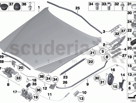 Photo of Gas pressurized spring hood 51 23…