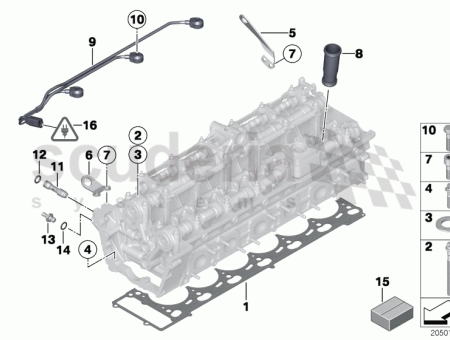 Photo of Gasket set cylinder head asbestos free 11 12…