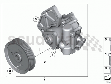 Photo of Power steering pump with mounting parts 32 41…