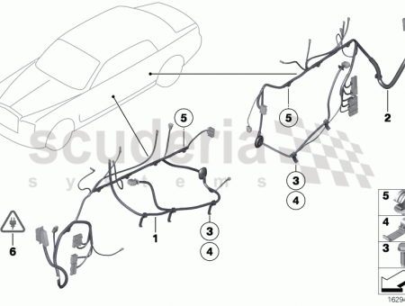 Photo of Door wiring harness rear 61 11…