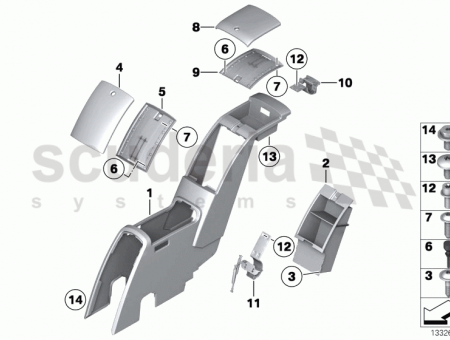 Photo of Cover lid armrest 51 16…