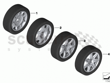 Photo of Wheel and tyre assembly Goodyear front 36 10…