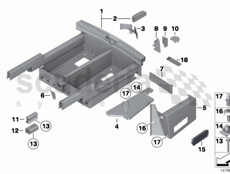 Photo of Bracket for rear silencer left 41 11…