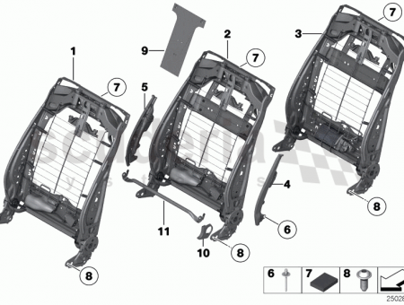 Photo of Fastening cover backrest left 52 10…