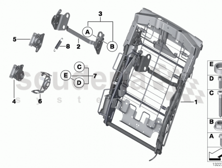 Photo of Gear unit backrest adjustment left 52 20…