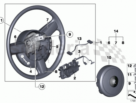 Photo of Switch multifunct steering wheel right 61 31…