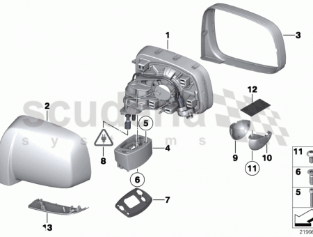 Photo of Mirror housing left 51 16…