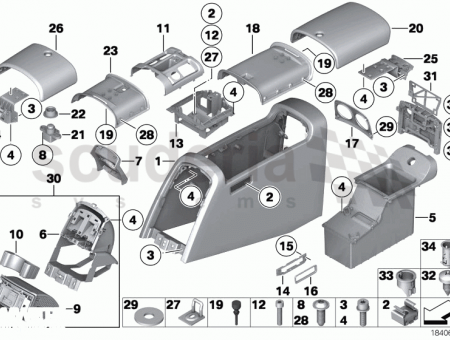 Photo of Cover centre console rear 51 16…