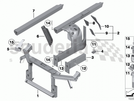 Photo of Wheel housing strut front left 41 11…