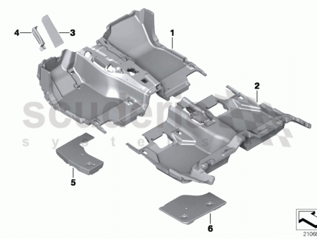 Photo of Foam insert footwell rear left 51 47…