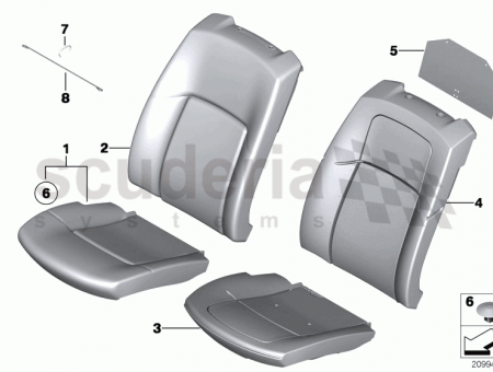 Photo of Foam section active seat right 52 10…